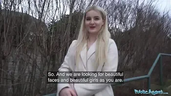 Public Agent Hot Blonde from California Sucks and Fucks a Huge European Cock