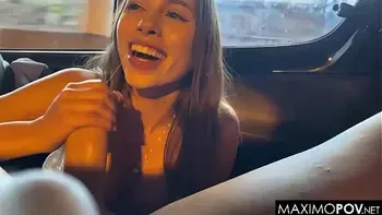 Squirting on the Uber Driver