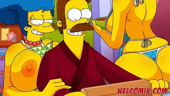 Flandis Fucking The Simptoons Hotties! Pepperoni pizza! The Simptoons