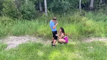 Hot Couple Voyeur Blowjob in Public ends in Big Ass Doggystyle Fucking with Perfect Thick Ass