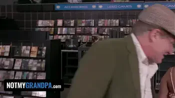 StepGranddaughter Ginger Grey Lets Perv Old Dude Cum Inside Her In A Public Store - NotMyGrandpa