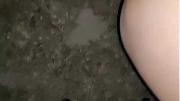 Seducing mom's friend and filling her with sperm outdoor