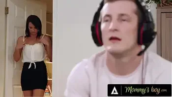 Lonely Stepmom Riley Jacobs Interrupts Stepson's Sesh To Get Drilled Doggystyle