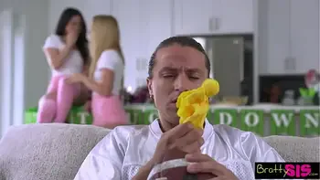 Wanna taste your Stepbro's cum? Lulu Chu asks Maria Kazi- S25:E12