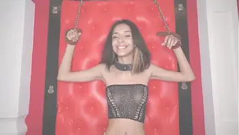 submissive Khali NOIRE fucked by 2 big black dick ( Double penetration, Anal, gapes, BBC, Whips, teen (18 ), slim waist) OB168