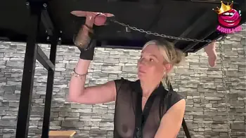 Milking table ruined orgasms session