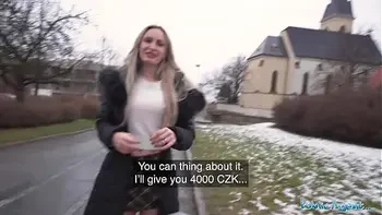 Public Agent Married blonde babe has sex with a stranger with a huge fat cock