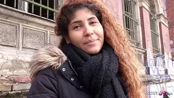 GERMAN SCOUT - LATIN EBONY TEEN SEDUCE TO EYE ROLLING ORGASM SEX AT PICKUP CASTING