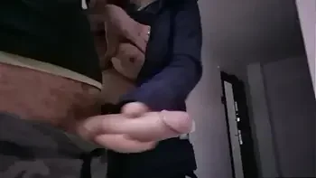 A man drives his dick and waits for a beautiful neighbor to see how he masturbates his dick so that she looks at him and fucks, she liked his dick and she wants to bang and masturbate him herself