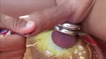 Playing dick at public beach