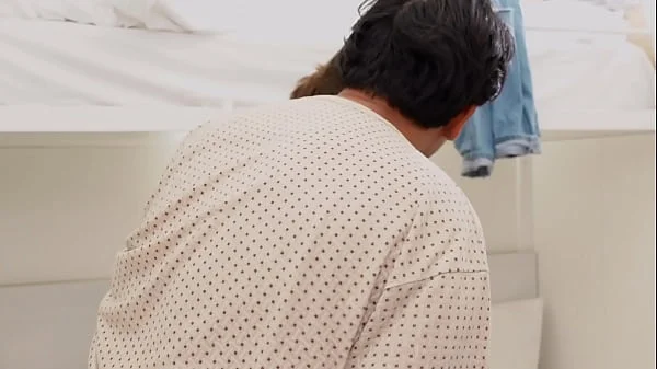 Roommates fool around after rehearsing a script.