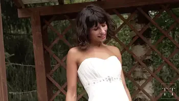 Fucking wedding! Part 1. He cum on my wedding dress right before the wedding