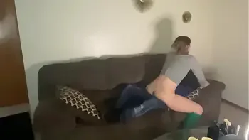 My white step sister gets casting couch treatment and cums on cock