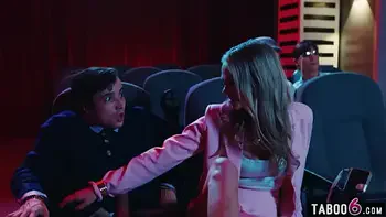 Movie theatre had teen couple fucking disburbing old people trying to watch