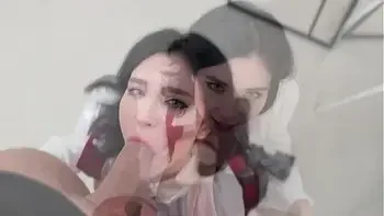 Busty Student Sucked Teacher's Fat Dick and Got Her Pussy Fucked till Cum In Mouth for Retaking an Exam