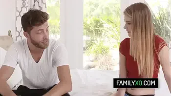 Beautiful teen stepdaughter Hannah Hays craves for her stepdads big cock