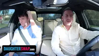 Dirty StepFathers Spy On Their Stepdaughters And Catch Them Passionately Kissing Each Other