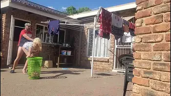 Cuckold Troubled man fucking my wife outdoors