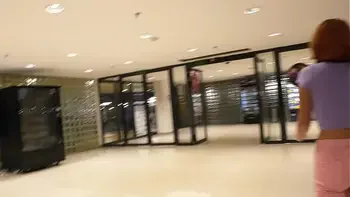 CUMWALK and WETTING in the SHOPPING MALL