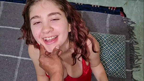 Daddy got me a new red sexy gown. Full video in my sheer account premium section.