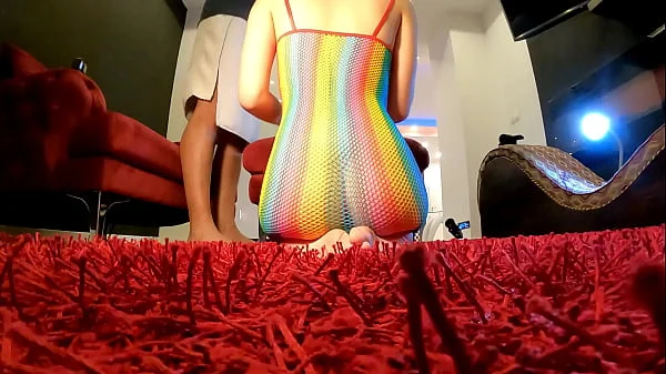 Two Girls One Guy Dice Challenge to Make Him Cum First with Two Incredibly Sexy Hot and Horny Sluts