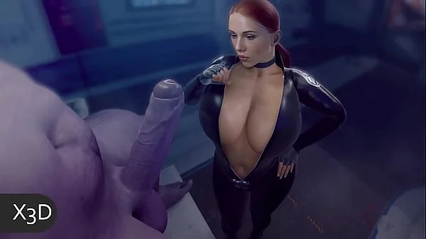 Black widow gets her ass destroyed by Thanos (3D animation)