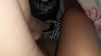 My neighbor got under my blanket, took off my panties and woke me up with cunnilingus - Lesbian Illusion Girls