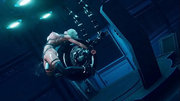 2B recibe mantenimiento vaginal por un Androide | Nier: Automata