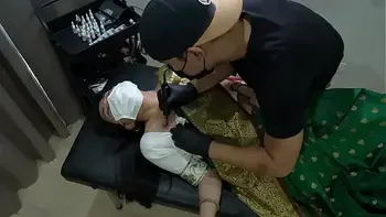 Indian Girl , while Tattoo ,She felt Strong Orgasm in her Pussy