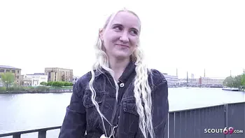 GERMAN SCOUT - Skinny blonde Teen Daruma Rai Pickup for Casting Fuck in Berlin