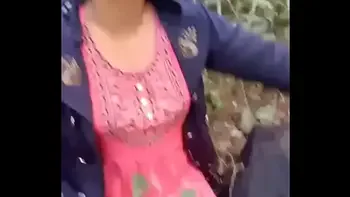 Mangal in the jungle, she made her pussy red after fucking her stepsis in clear audio Voice