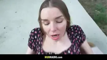 Unemployed brunette babe needs money and I need her pussy! - Arina Shy