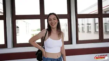 GERMAN SCOUT - Small Tits PAWG Vegan Bitch Mary Haze Pickup for Casting Fuck