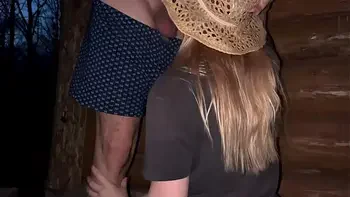 Public sex at the barn with a pregnant stranger