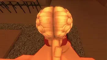 Roblox girl sucking a small cock of his royal boyfriend