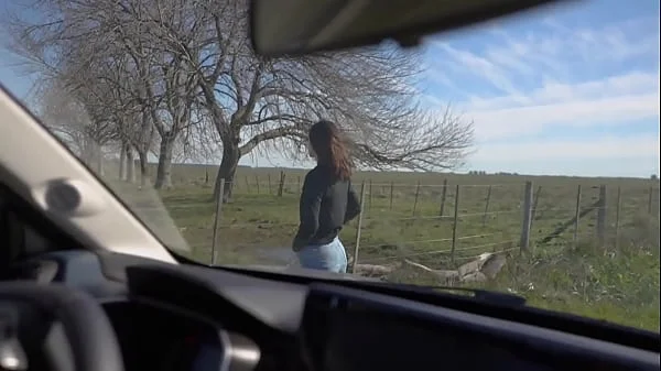 Horny Teen Sucked and Swallowed me on our Road Trip - Amateur POV