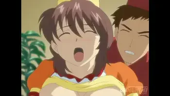 Boss Touches his Young Employee While Treating a Customer - Hentai Uncensored [Subtitled]