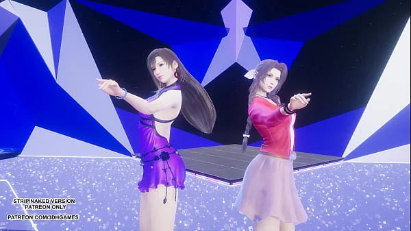 [MMD] TAEYEON - INVU Aerith Tifa Lockhart Hot Kpop Dance Final Fantasy Uncensored Hentai