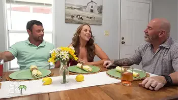 StepMom seduces Big Cock StepSon While StepDad is Clueless Taking Call from work