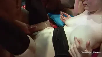 Compilation of the amateur gangbang ladies