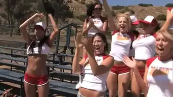 A baseball team full of sluts uses their bodies to distract the opponent