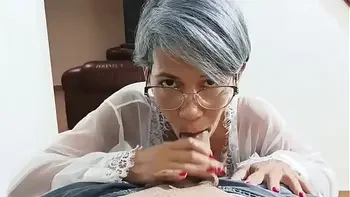 My stepmother fucks me in the room