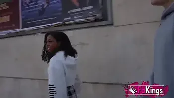 NERD HUNT! Teen cutie Zoe Bombon looks for guys to bang at Madrid's College