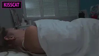 Step mom came to step son's house after fight with husband and fuck in share bed till cum inside