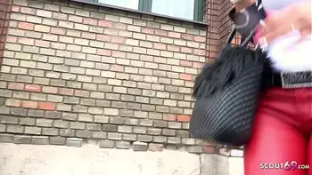 GERMAN SCOUT - Bombshell MILF Tiffany tricked to Fuck at real Pick up Street Casting