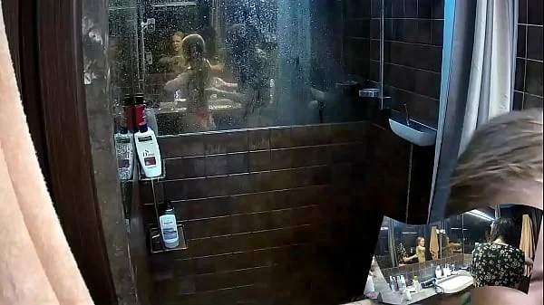 Voyeur Shower bathroom - 2 girlfriend showering together