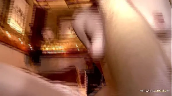 Mature French woman is manhandled and fucked by a hung guy in a hotel lobby