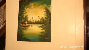 POV the handyman technician with his client in an unprecedented fuck during the repair of the television set on African porn Movies