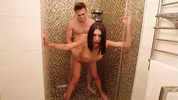 THE COURIER WAITS OUTSIDE WHILE WE FUCK IN THE SHOWER