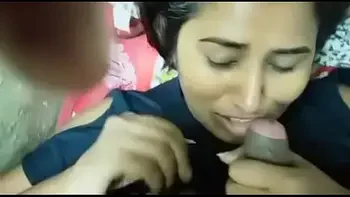 Swathi naidu giving handjob and blow job on bed